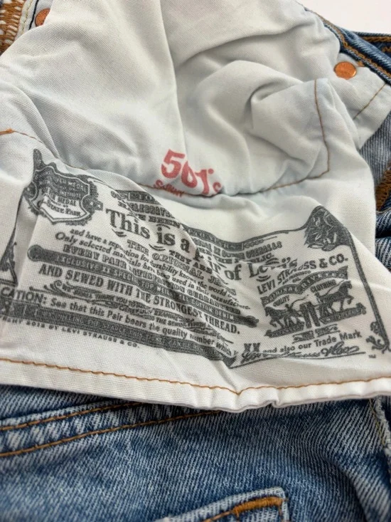 Levi's Light Blue 501® S NWOT High-Rise Jeans 29x32 button fly - Picture 8 of 9